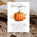 Search for pumpkin baby shower invitations Floral
