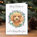 Search for poodle christmas cards Puppy
