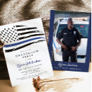 Search for retirement graduation invitations Thin blue line