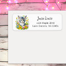 Search for gray blue return address labels Flowers