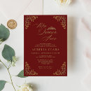 Search for red quince invitations Miss quince mexican
