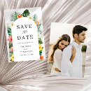Search for tropical wedding save the dates Botanical
