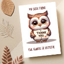Search for owl thank you cards Appreciation