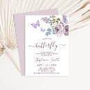 Search for lilac baby girl shower invitations Baby in bloom