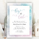 Search for snowflake gender reveal invitations Blue and pink