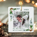 Search for just engaged christmas tree decorations Couple photo