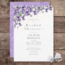 Search for violet bridal shower invitations Rustic