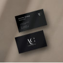 Search for black and white business cards Sophisticated