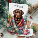 Search for chocolate lab christmas stockings Dog lover
