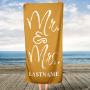 Search for bride and groom beach towels Husband and wife