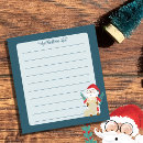 Search for santa claus notepads whimsical
