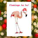 Search for funny flamingo christmas cards Watercolor