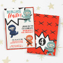 Search for taekwondo birthday invitations Ninja