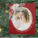 Search for botanical christmas tree decorations Just married