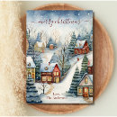 Search for village scene christmas cards Vintage