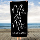 Search for mr and mrs beach towels Chic