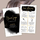 Search for hair care business cards Watercolor