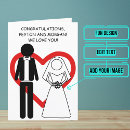Search for white wedding cards Bride and groom