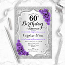 Search for purple stripes postcards Birthday party