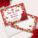 Search for quinceanera save the dates 15th birthday party fifteenth