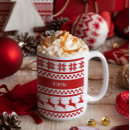 Search for nordic reindeer mugs Red