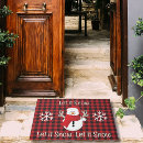 Search for snowman doormats Let it snow