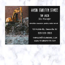 Search for demolition business cards Excavation