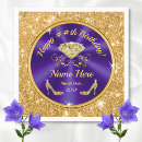 Search for purple and gold napkins 50th