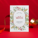 Search for seasonal moving announcement cards We have moved
