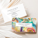 Search for colourful rainbow business cards Makeup artist