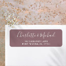 Search for lavender return address labels Mauve