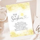 Search for you are my sunshine baby shower invitations Minimalist