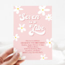 Search for seven birthday invitations Pink