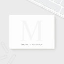 Search for monogrammed post it notes Plain