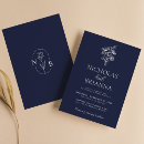 Search for navy blue rustic wedding invitations Bohemian