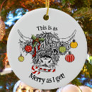 Search for funny cows christmas tree decorations Cute