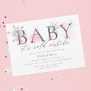 Search for elegant glitter baby shower invitations Winter wonderland
