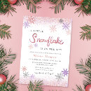 Search for snow baby girl shower invitations Glitter