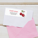 Search for cherry return address labels Watercolor