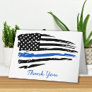 Search for law enforcement thank you cards Thin blue line