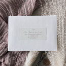 Search for pink and white return address labels Bride