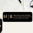 Search for monogrammed rectangle stickers Bride and groom initials