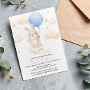 Search for bunny baby boy shower invitations Modern