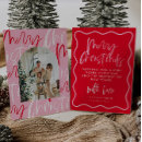 Search for pink christmas cards Red and pink