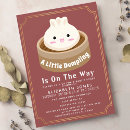 Search for dumpling baby shower invitations Gender neutral
