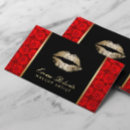 Search for red rose business cards Cosmetologist