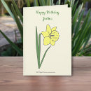 Search for daffodil flower birthday cards March