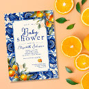 Search for blue and orange baby shower invitations Clementine