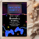 Search for gamer birthday invitations Colourful