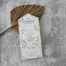 Search for eucalyptus and gold wedding invitations For her